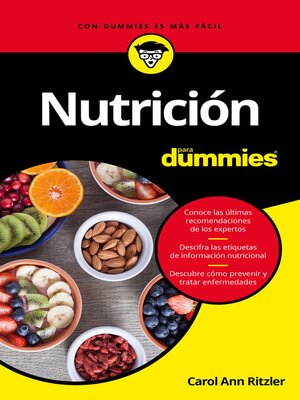 cover image of Nutrición para Dummies